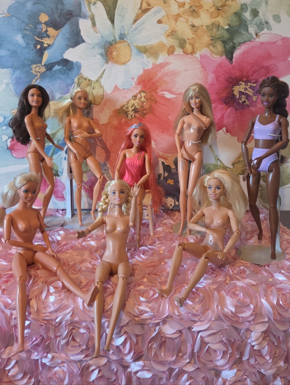 Barbie MTM Dolls Mixed Lot 8 Articulated